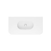 Lola Matte Full Depth Curved Ceramic Basin Top 900mm gallery detail image