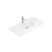Lola Matte Full Depth Curved Ceramic Basin Top 900mm gallery detail image
