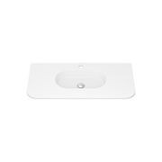 Lola Matte Full Depth Curved Ceramic Basin Top 900mm gallery detail image