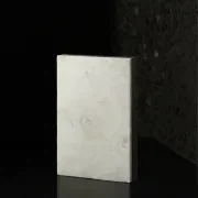 Lorde White Leathered Marble Porcelia gallery detail image