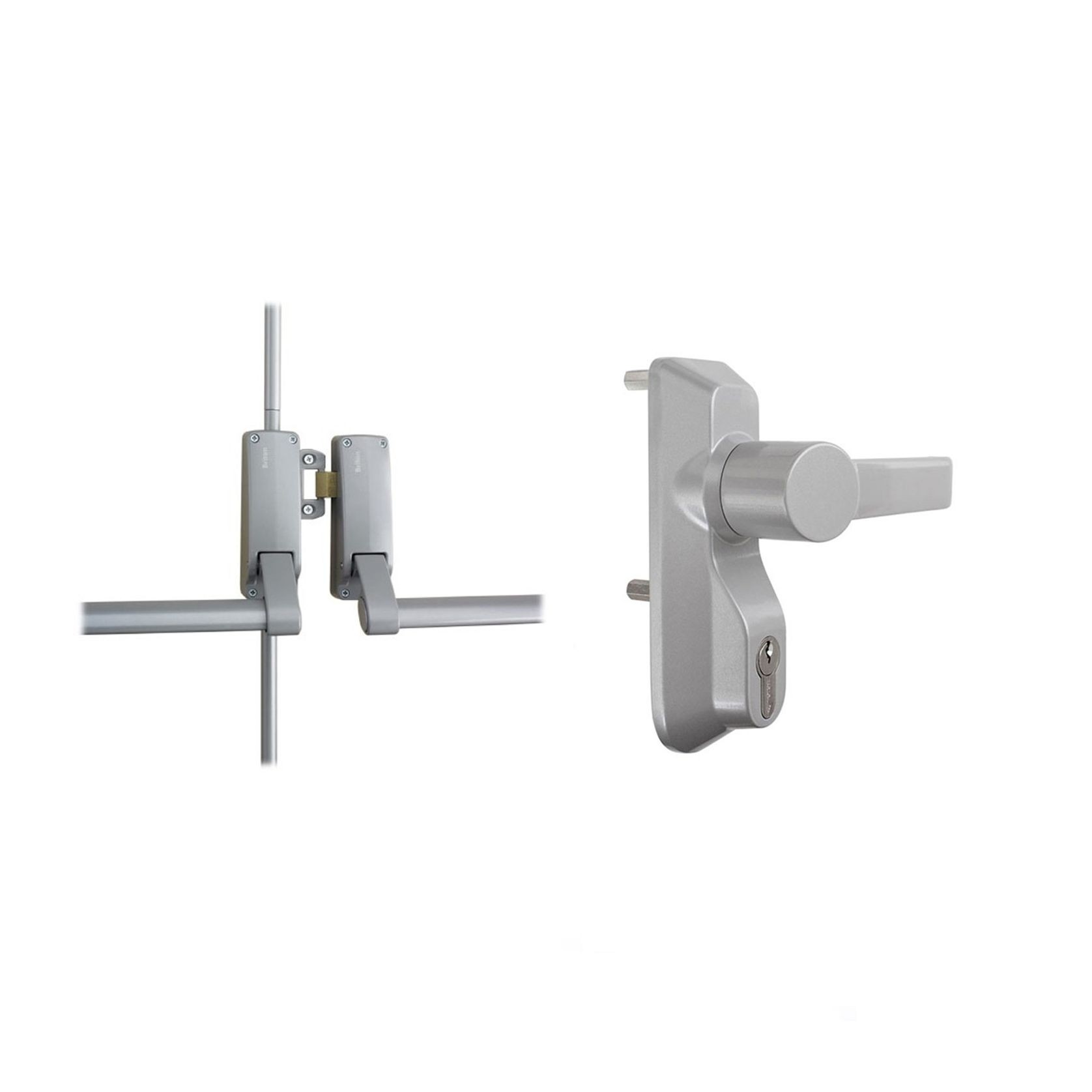 Briton Panic Bar Pack Outside Lever with Cylinder gallery detail image