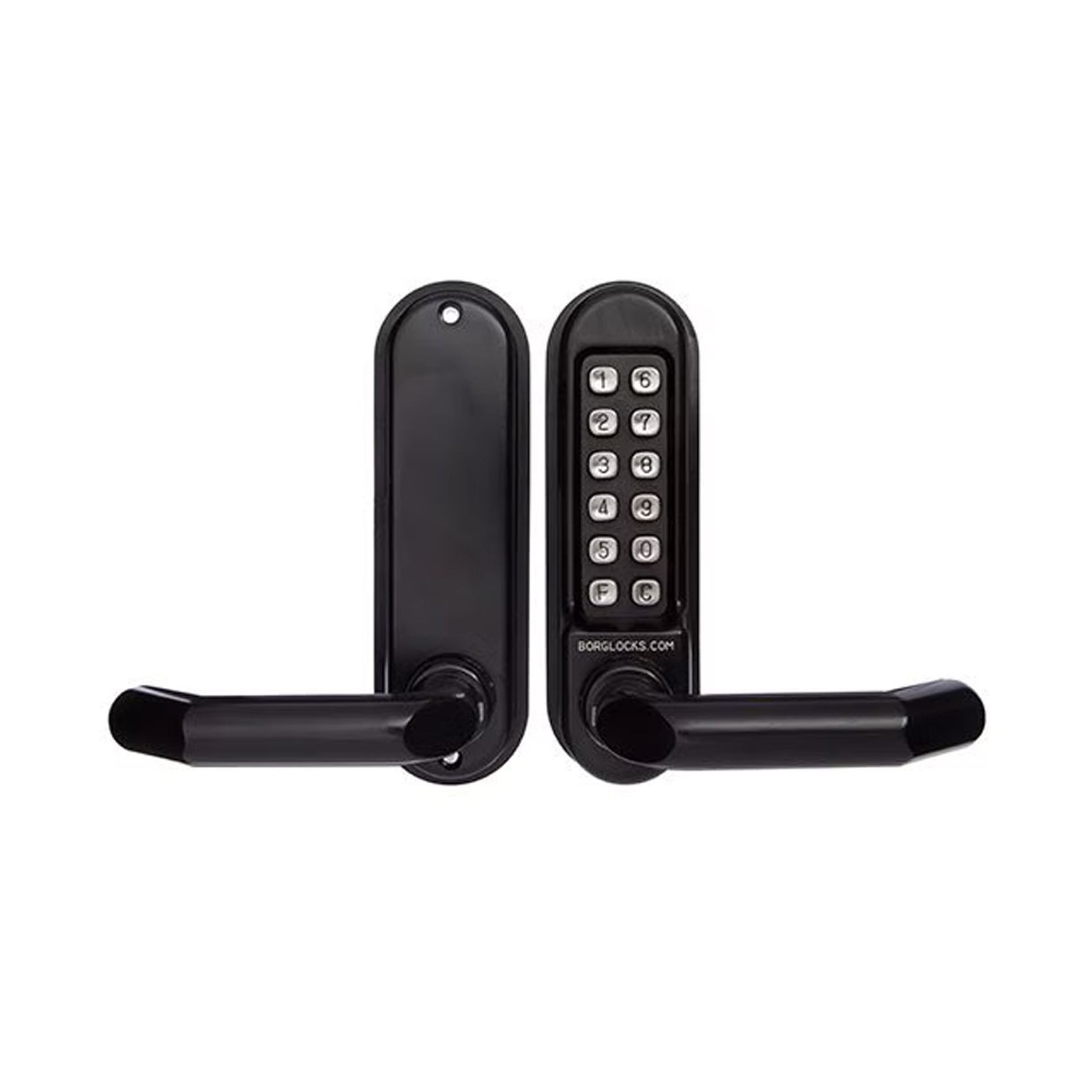 Borg Digital Door Lock Keyless Entry Marine Grade Fire Rated Black BL5001MGPRO gallery detail image
