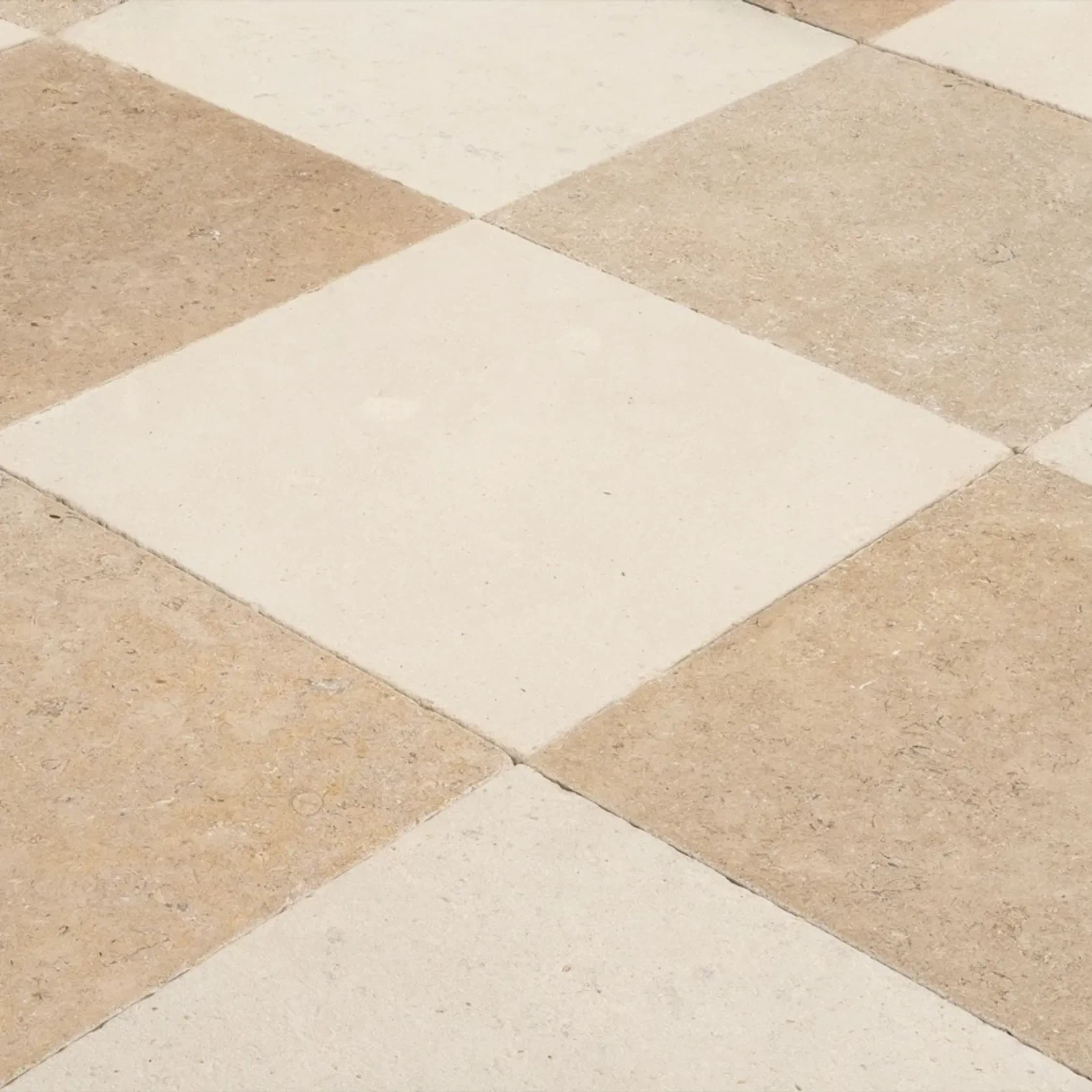 Lunara Limestone Checkerboard Tiles gallery detail image