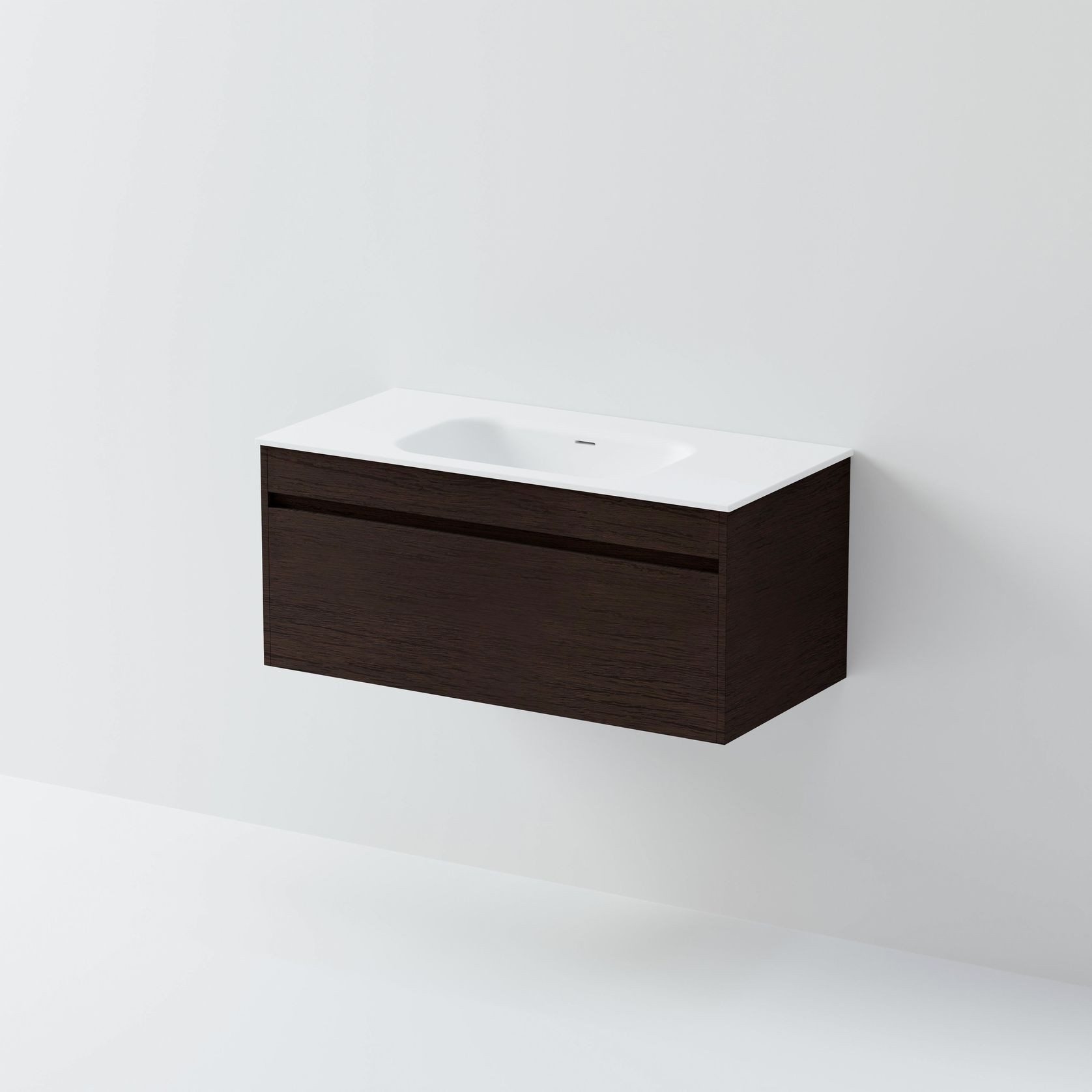 Code Luxe 1000 Wall Hung Vanity | Single Drawer gallery detail image
