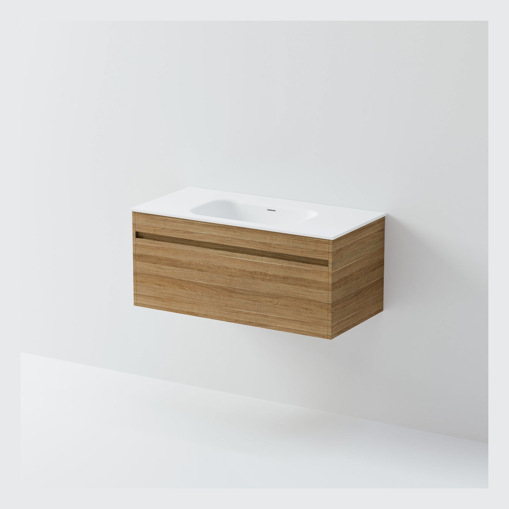 Luxe 1000 Wall Hung Vanity | Single Drawer gallery detail image