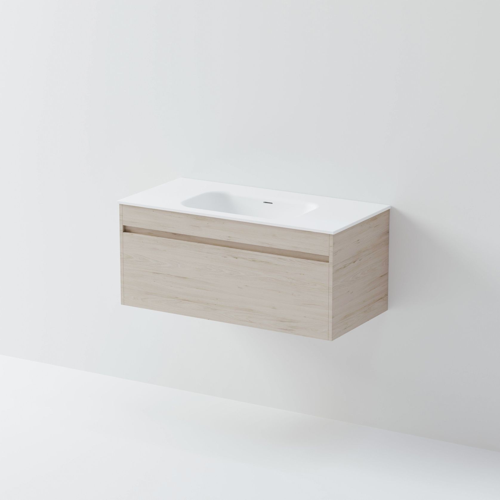 Code Luxe 1000 Wall Hung Vanity | Single Drawer gallery detail image