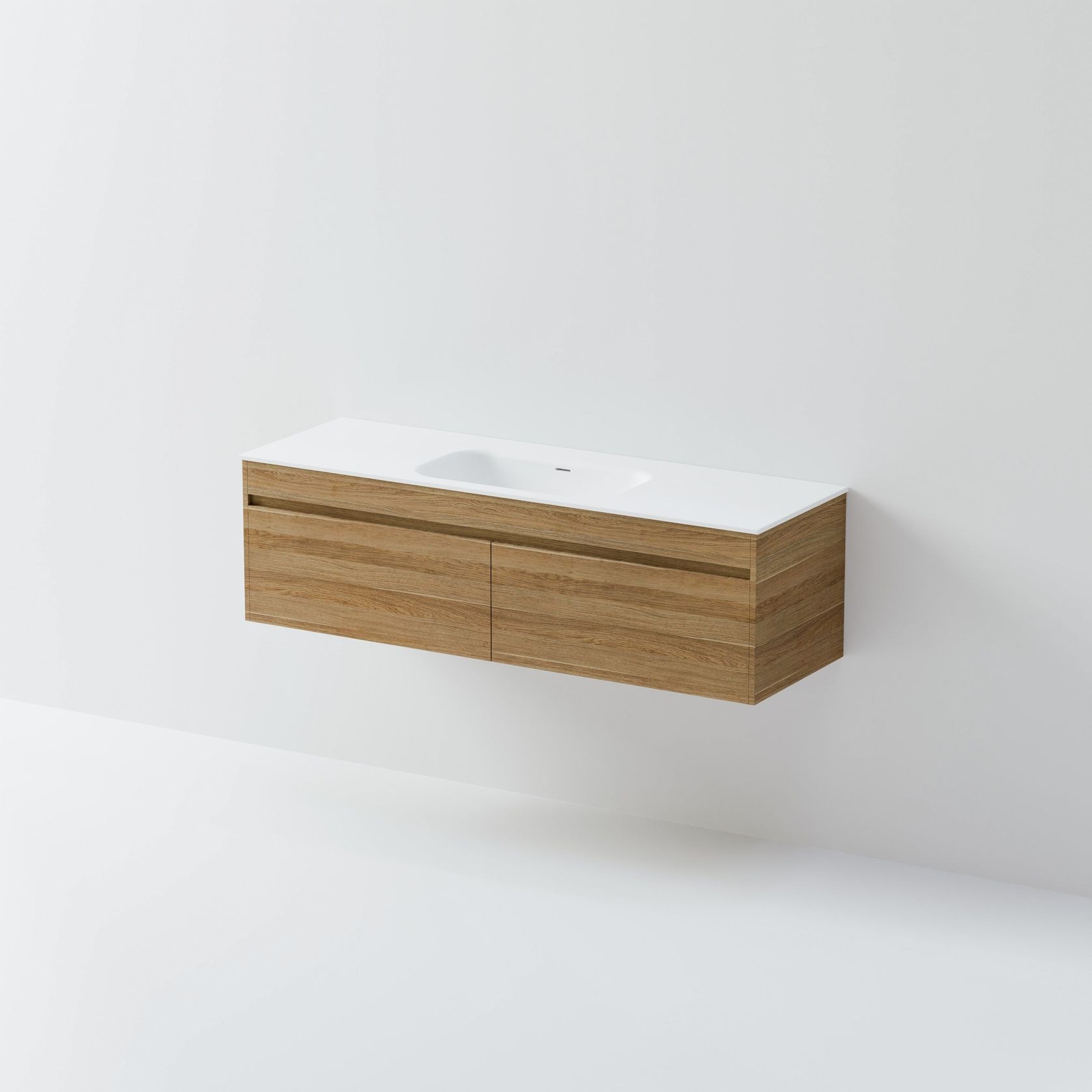 Code Luxe 1500 Wall Hung Single Basin Vanity | 2 Drawer Side By Side gallery detail image