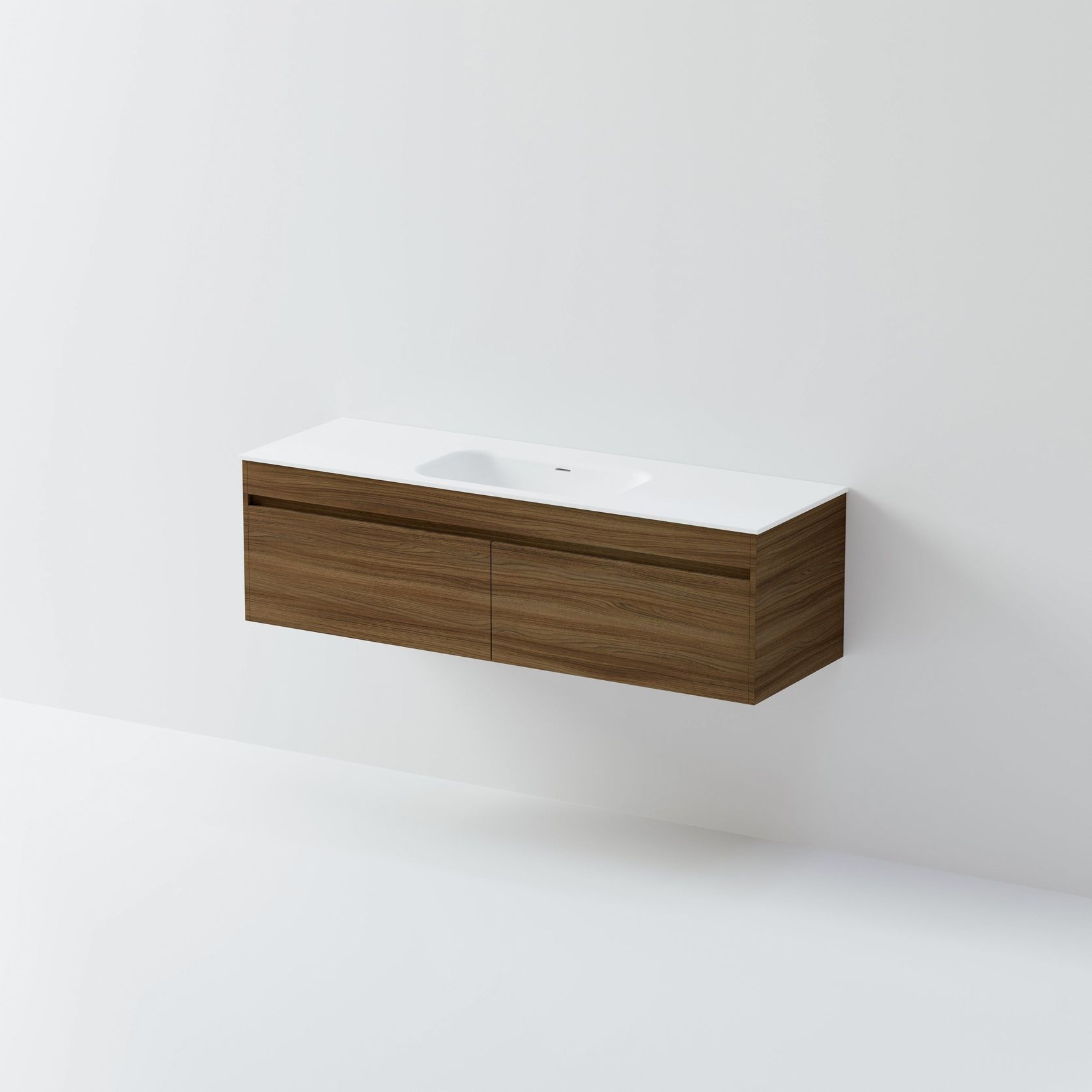 Code Luxe 1500 Wall Hung Single Basin Vanity | 2 Drawer Side By Side gallery detail image