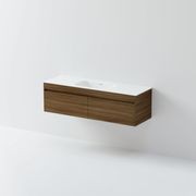 Code Luxe 1500 Wall Hung Single Basin Vanity | 2 Drawer Side By Side gallery detail image