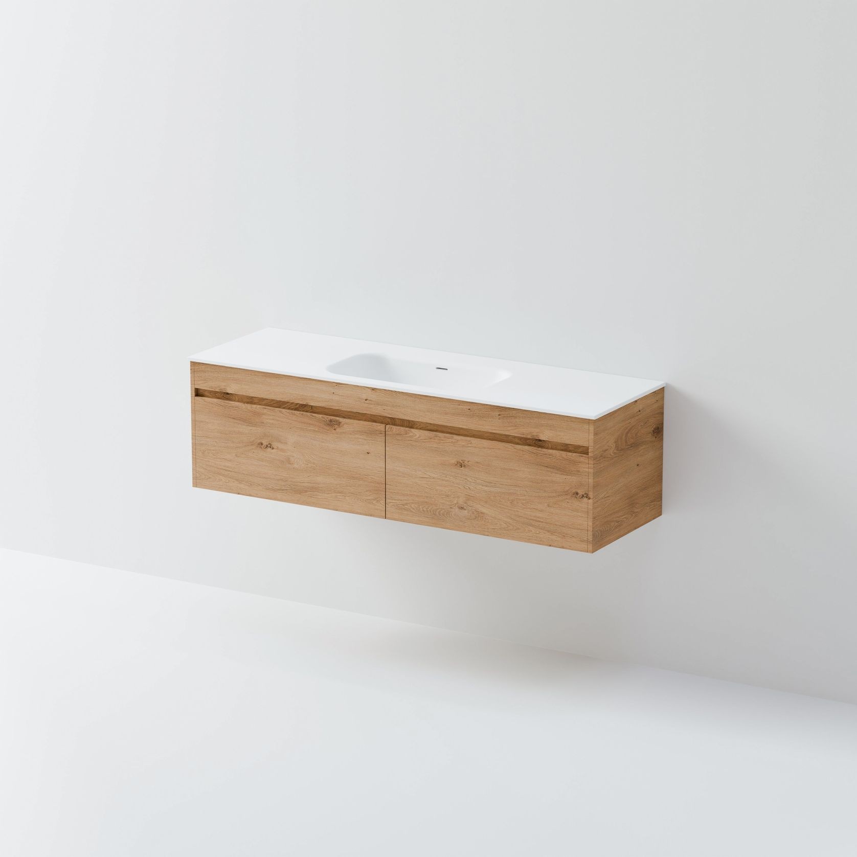 Code Luxe 1500 Wall Hung Single Basin Vanity | 2 Drawer Side By Side gallery detail image