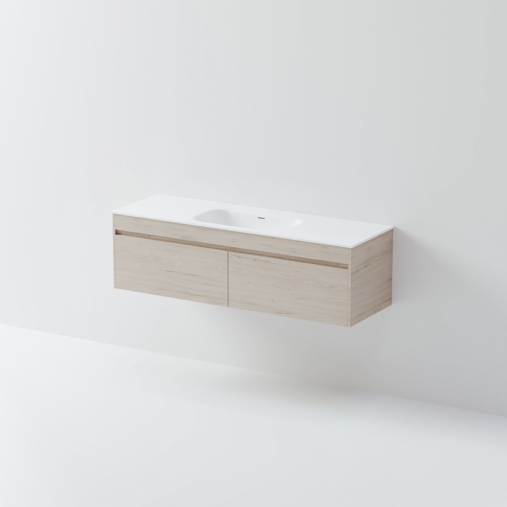 Code Luxe 1500 Wall Hung Single Basin Vanity |2 Drawer gallery detail image