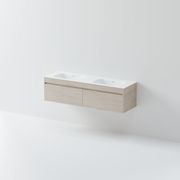 CODE Luxe 1600 Wall Hung Double Basin Vanity | 2 Drawer Side By Side gallery detail image
