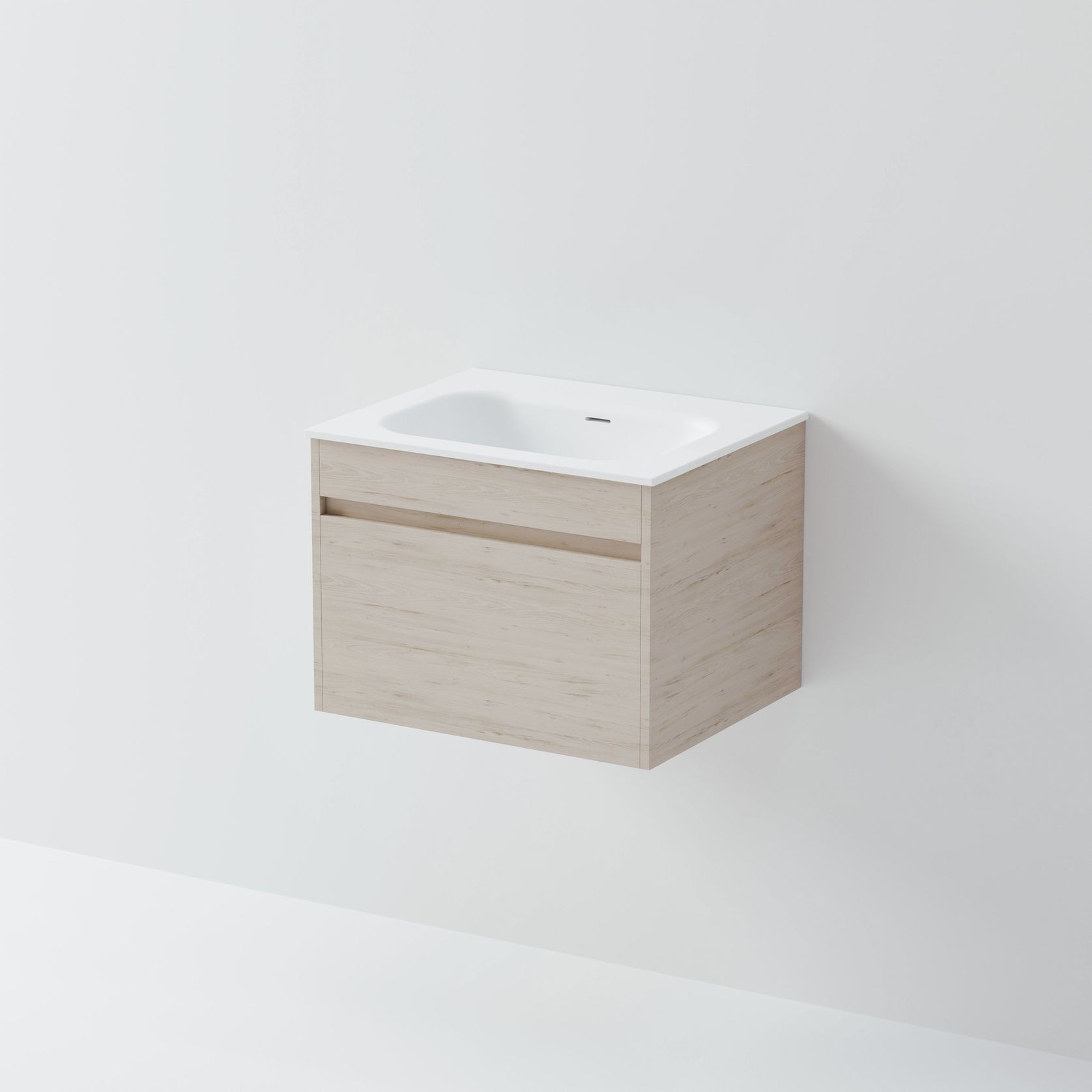 Code Luxe 600 Wall Hung Vanity | Single Drawer gallery detail image