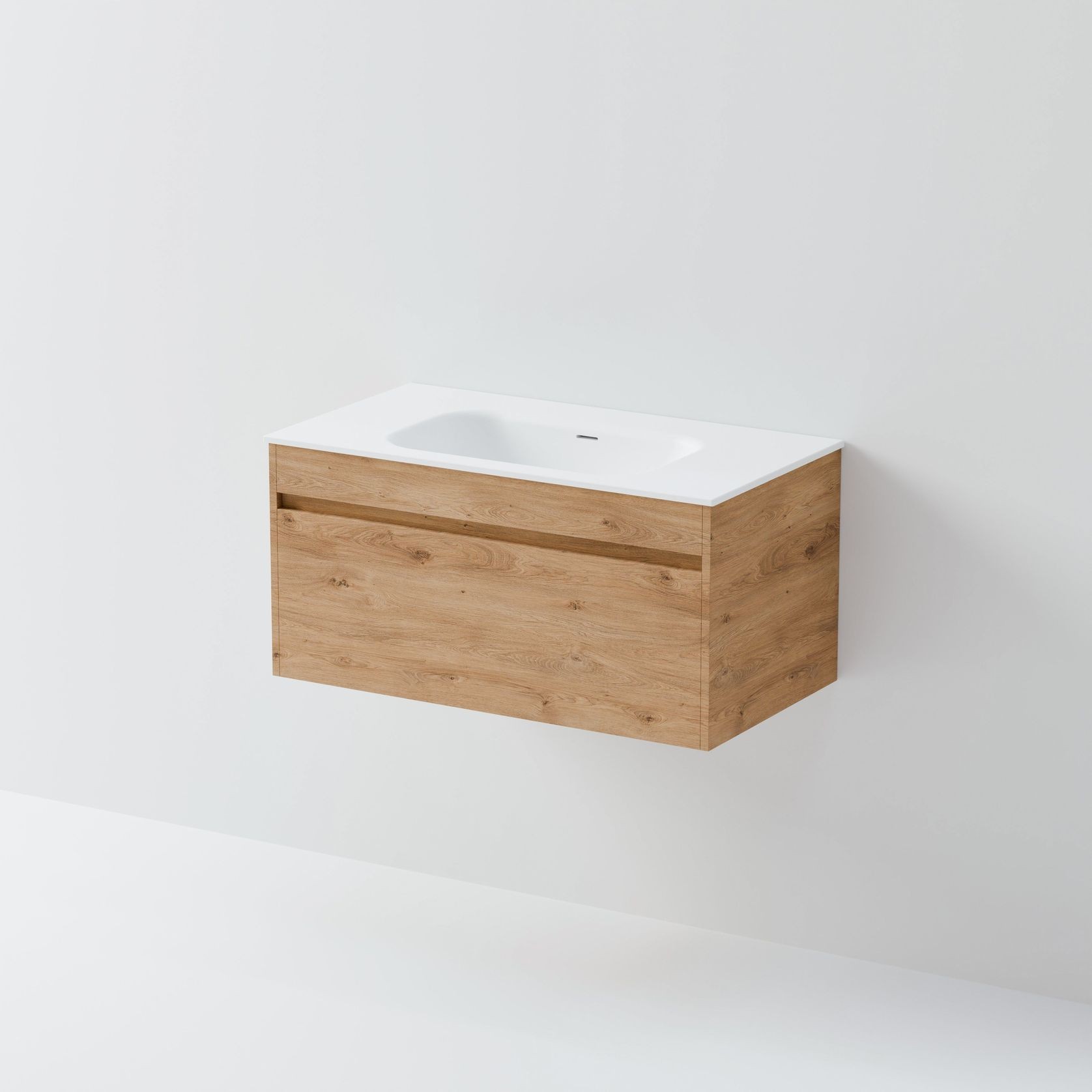 Code Luxe 900 Wall Hung Vanity | Single Drawer gallery detail image