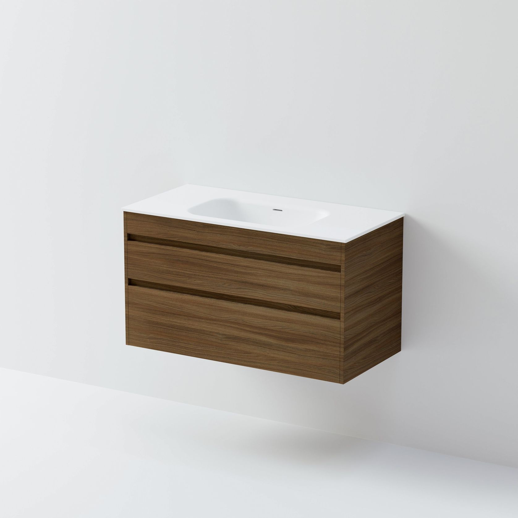 Code Luxe 1000 Wall Hung Vanity | 2 Drawer gallery detail image