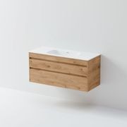 Code Luxe 1200 Wall Hung Single Basin Vanity | 2 Drawer gallery detail image