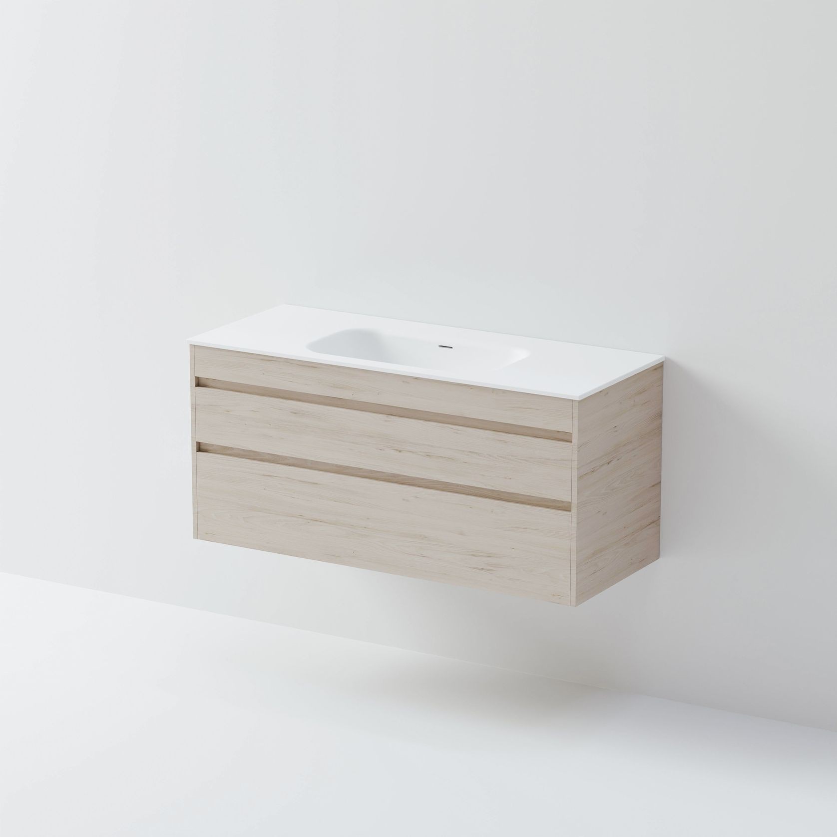 Code Luxe 1200 Wall Hung Single Basin Vanity | 2 Drawer gallery detail image