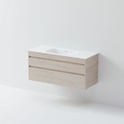 Code Luxe 1200 Wall Hung Single Basin Vanity | 2 Drawer gallery detail image
