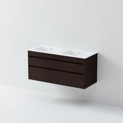 Code Luxe 1200 Wall Hung Double Basin Vanity | 2 Drawer gallery detail image