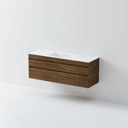 Code Luxe 1500 Wall Hung Single Basin Vanity | 4 Drawer Side By Side gallery detail image