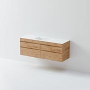 Code Luxe 1500 Wall Hung Single Basin Vanity | 4 Drawer Side By Side gallery detail image