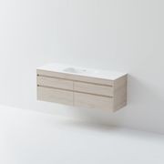 Code Luxe 1500 Wall Hung Single Basin Vanity | 4 Drawer Side By Side gallery detail image
