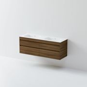 CODE Luxe 1500 Wall Hung Double Basin Vanity | 4 Drawer Side By Side gallery detail image