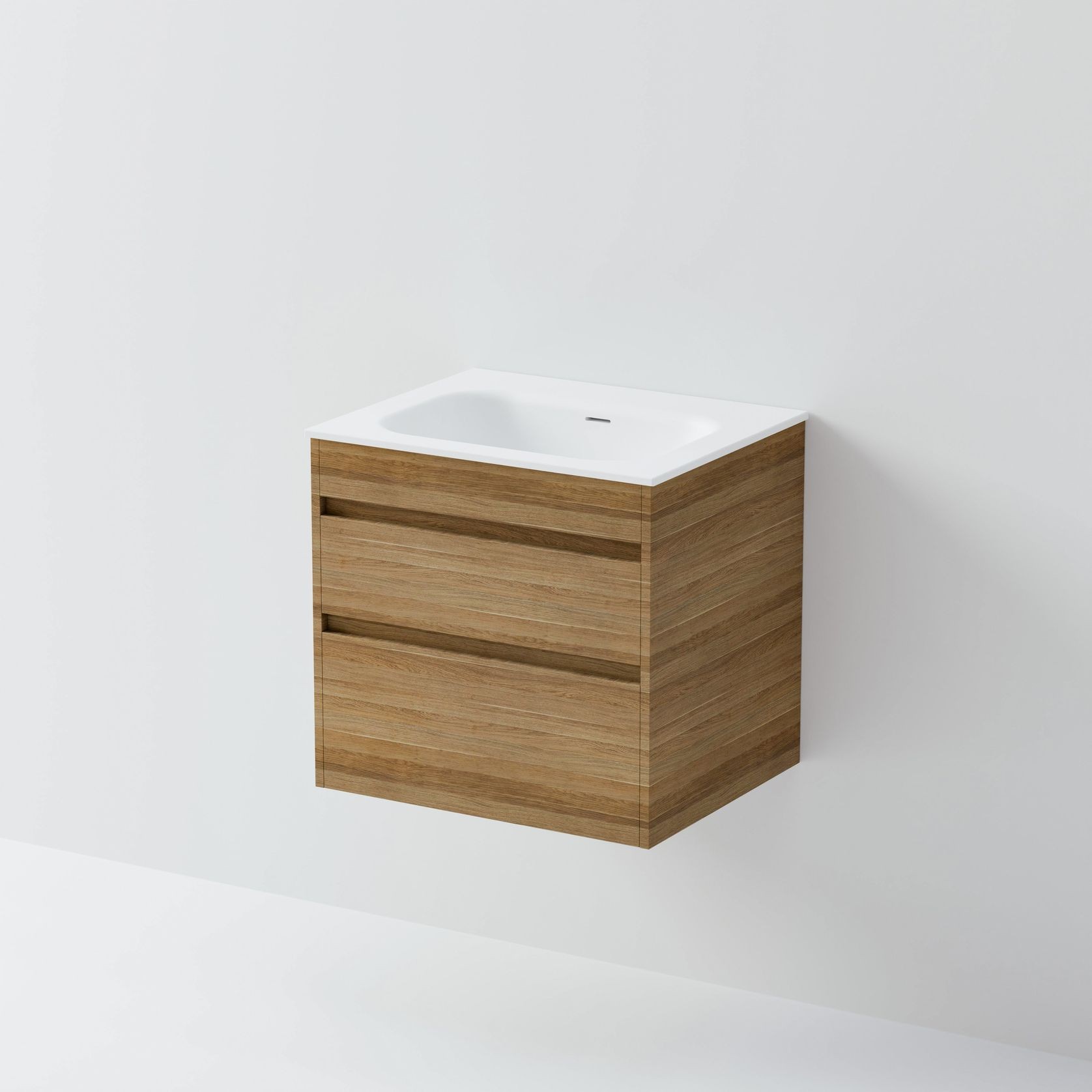 Code Luxe 600 Wall Hung Vanity |  2 Drawer gallery detail image