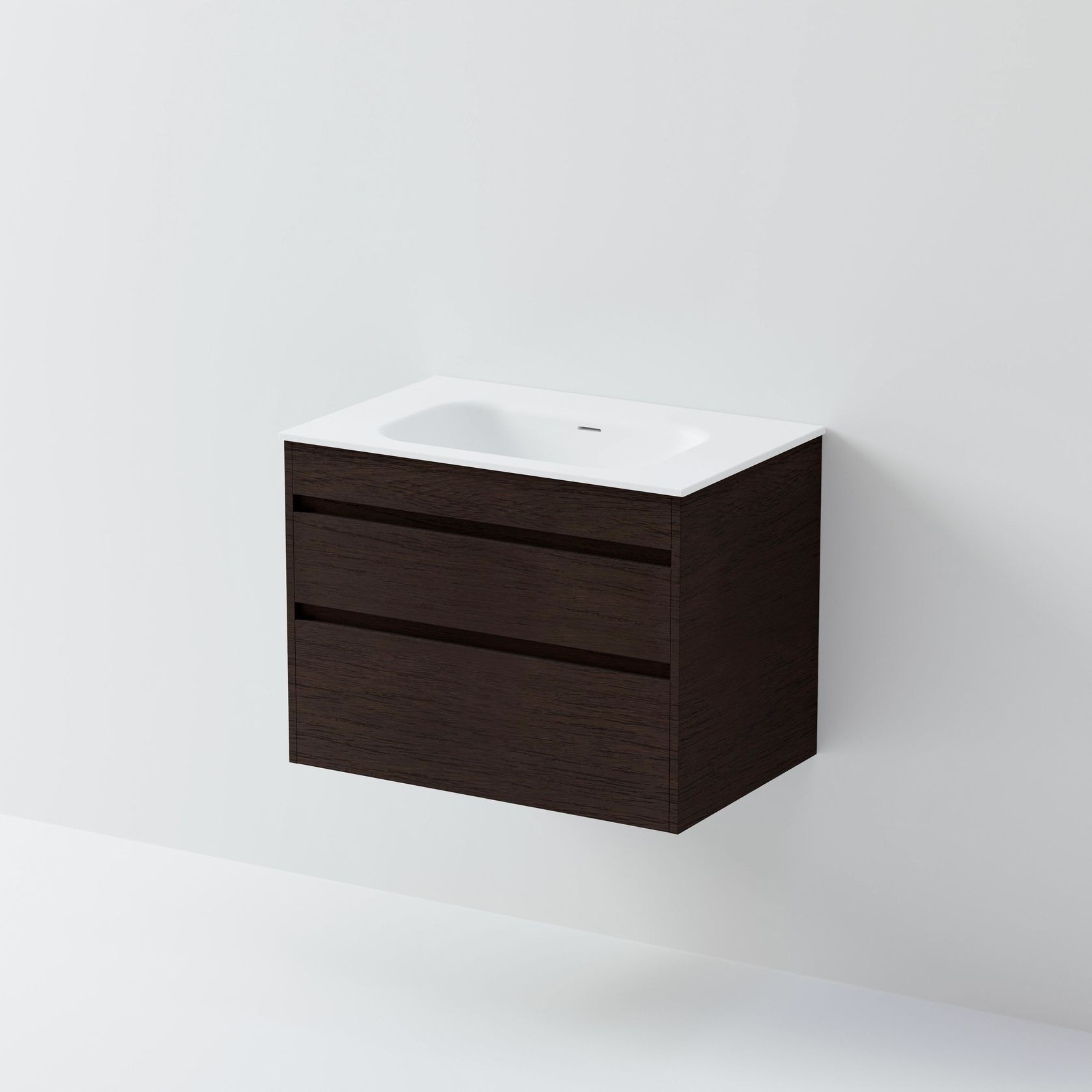Code Luxe 750 Wall Hung Vanity | Double Drawer gallery detail image
