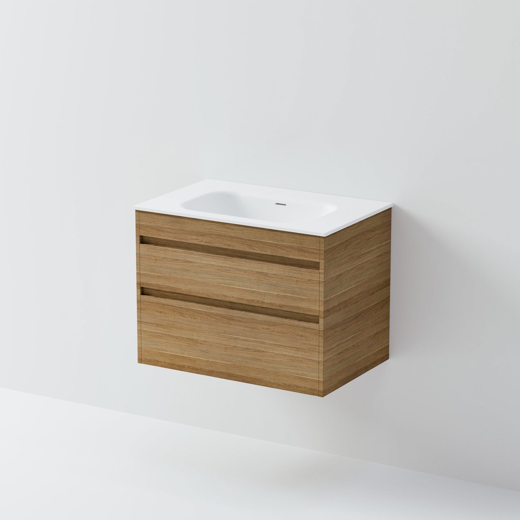 Code Luxe 750 Wall Hung Vanity | Double Drawer gallery detail image