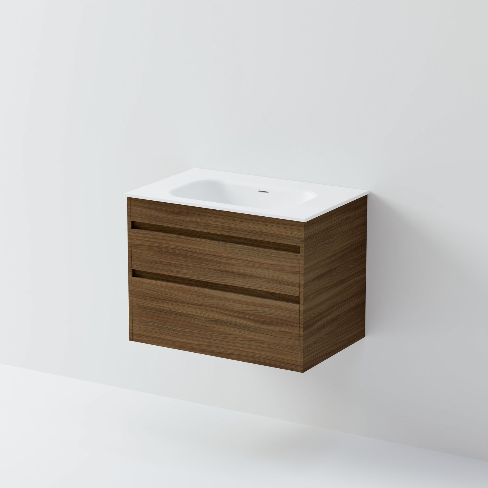 Code Luxe 750 Wall Hung Vanity | Double Drawer gallery detail image
