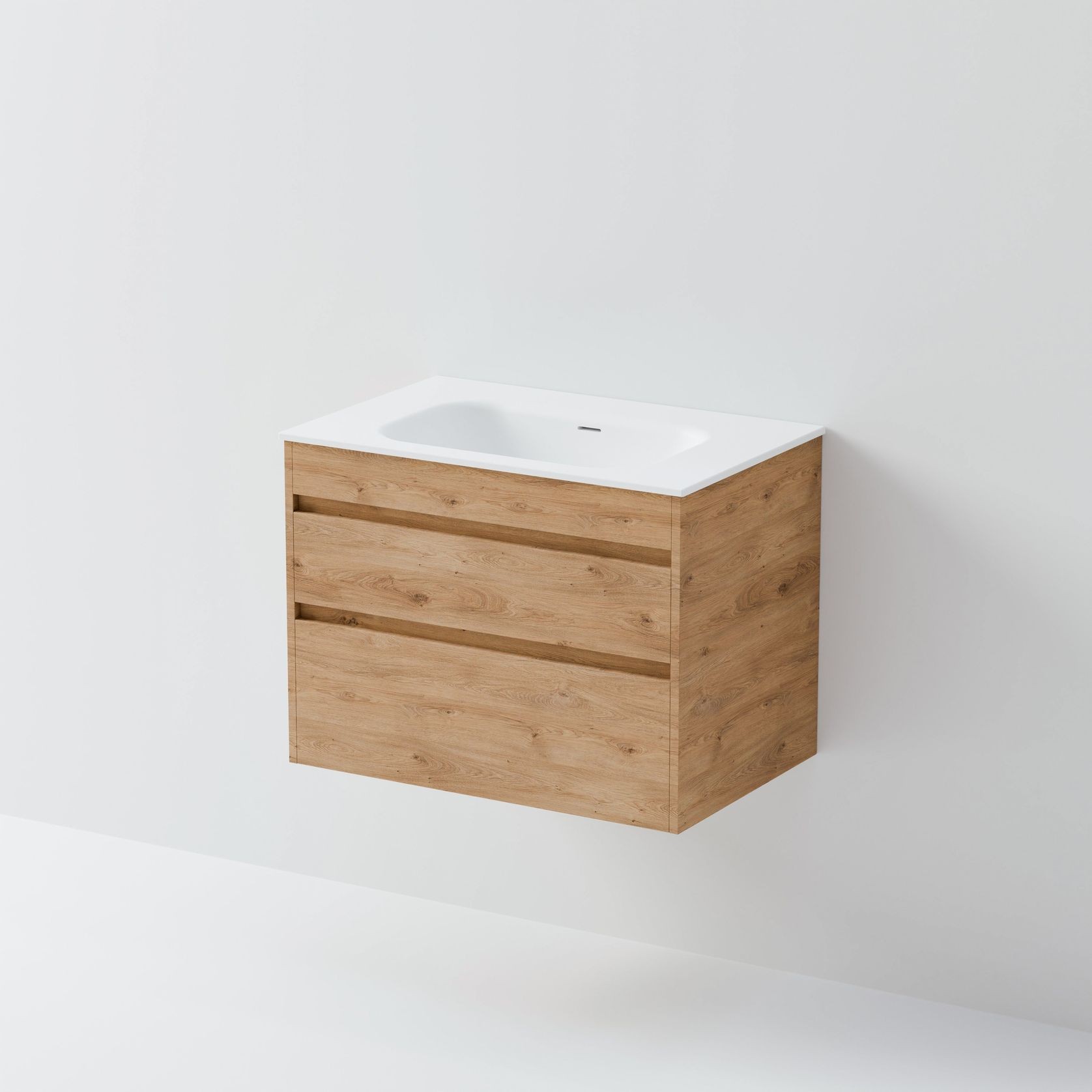 CODE Luxe 750 Wall Hung Vanity | Double Drawer gallery detail image