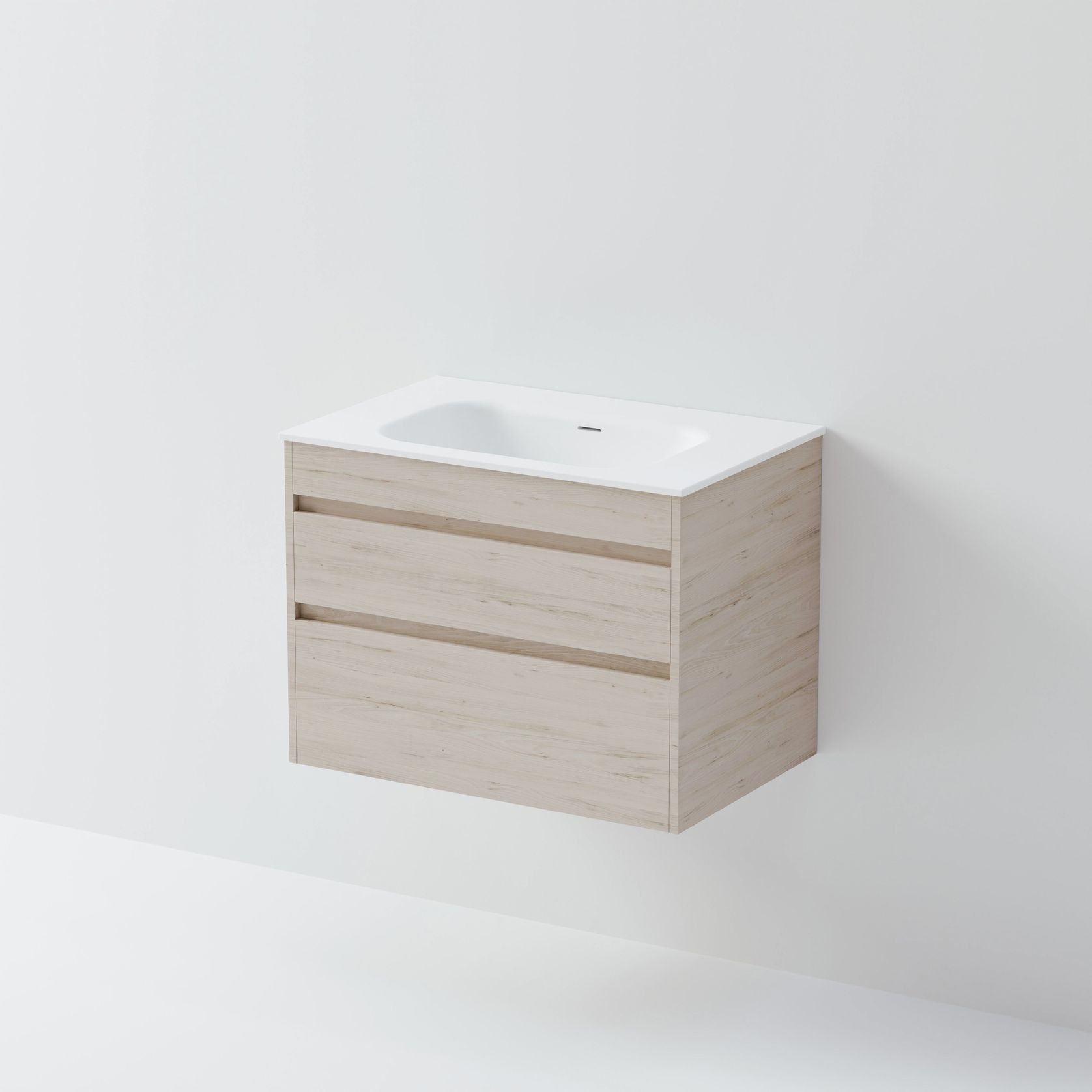 Code Luxe 750 Wall Hung Vanity | Double Drawer gallery detail image