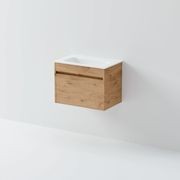Luxe 600 Slim Wall Hung Vanity | 1 Drawer gallery detail image