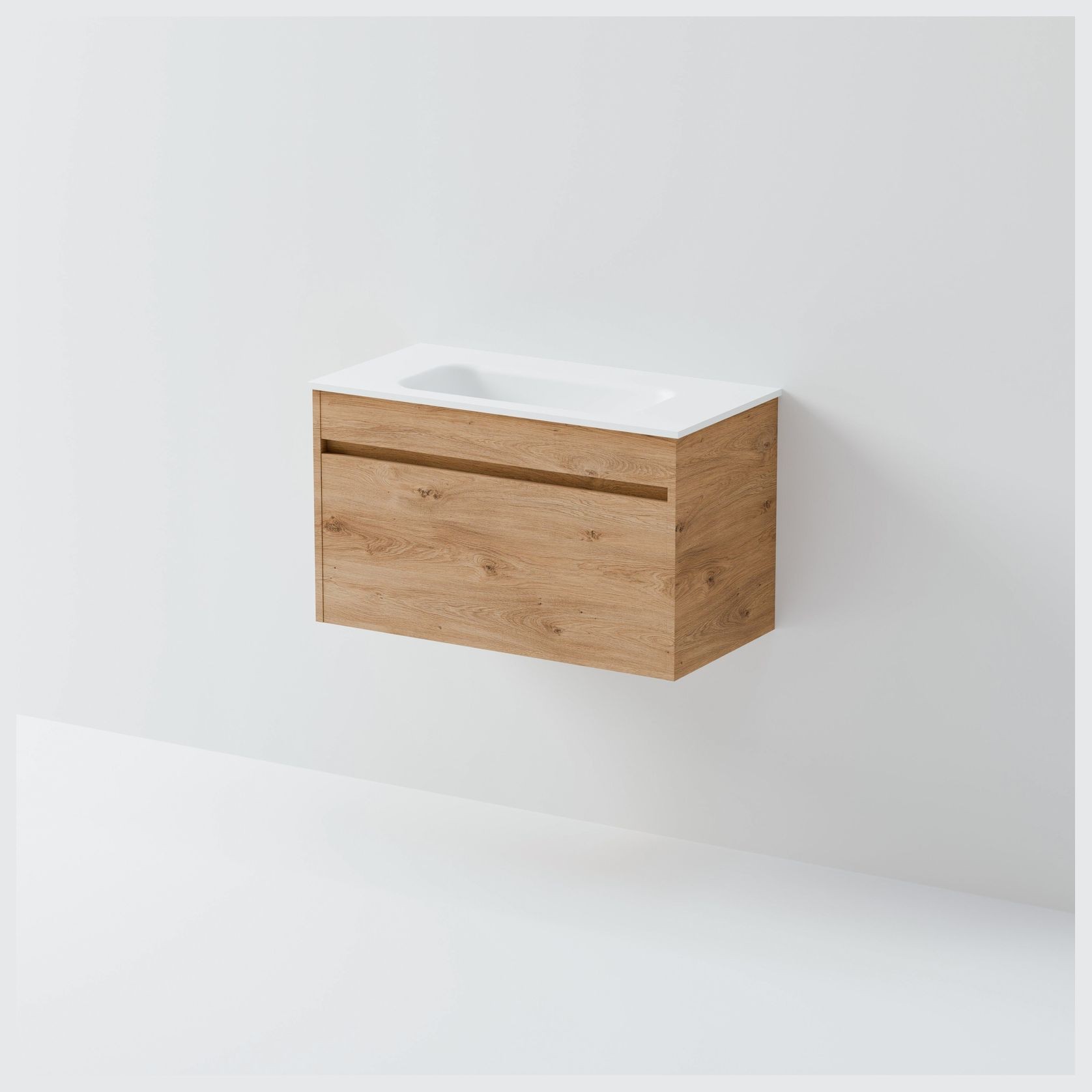 Luxe 750 Slim Wall Hung Vanity | 1 Drawer gallery detail image