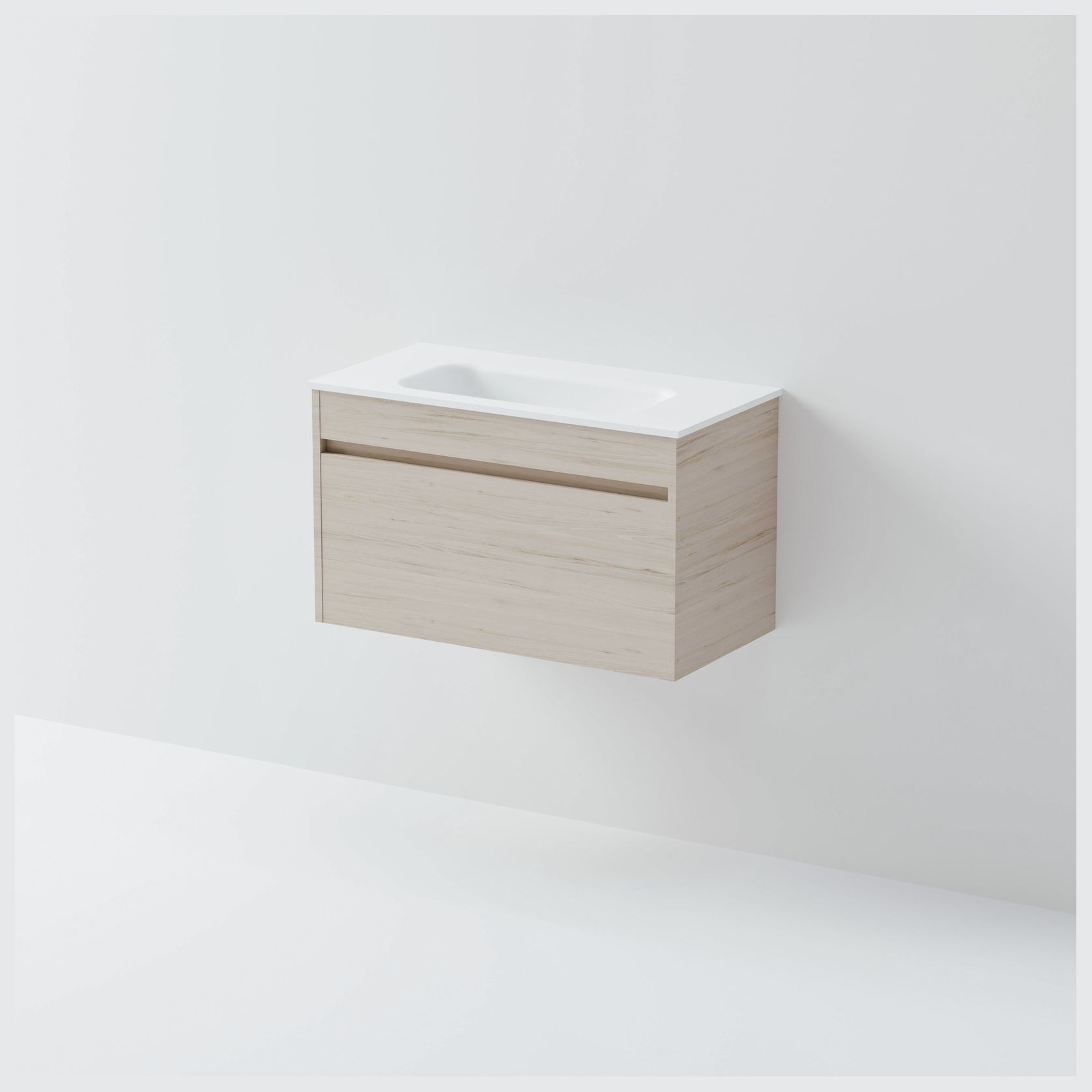 Luxe 750 Slim Wall Hung Vanity | 1 Drawer gallery detail image