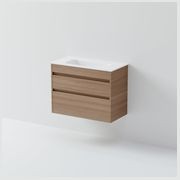Luxe 750 Slim Wall Hung Vanity |  2 Drawer gallery detail image