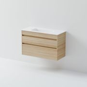 Luxe 900 Slim Wall Hung Vanity | 2 Drawer gallery detail image