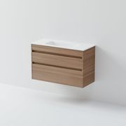 Luxe 900 Slim Wall Hung Vanity | 2 Drawer gallery detail image