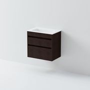 Luxe 600 Slim Wall Hung Vanity | 2 Drawer gallery detail image