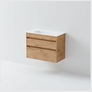 Luxe 750 Slim Wall Hung Vanity |  2 Drawer gallery detail image