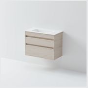 Luxe 750 Slim Wall Hung Vanity |  2 Drawer gallery detail image