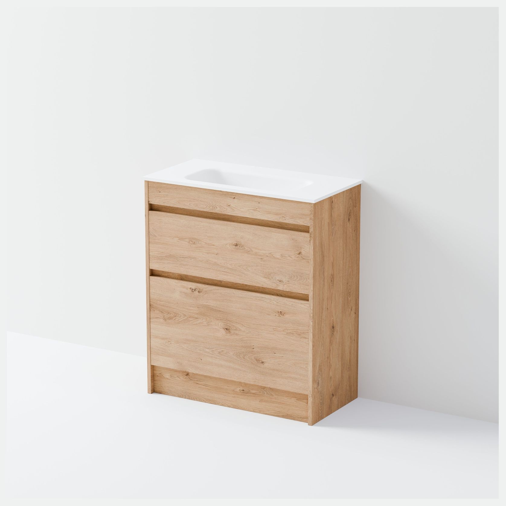 Luxe 750 Slim Floorstanding Vanity | 2 Drawer gallery detail image
