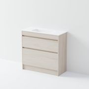 Luxe 900 Slim Floorstanding Vanity | 2 Drawer gallery detail image