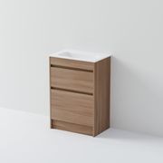 Luxe 600 Slim Floorstanding Vanity | 2 Drawer gallery detail image