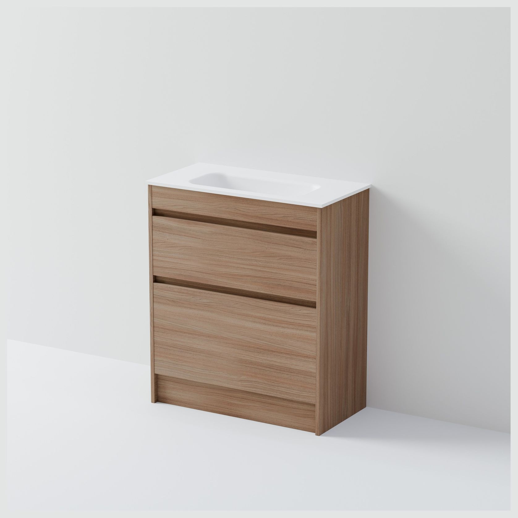 Luxe 750 Slim Floorstanding Vanity | 2 Drawer gallery detail image