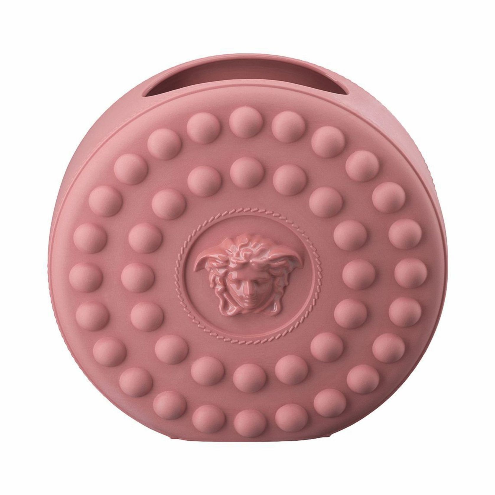 La Medusa Studded Vase Pink 21cm gallery detail image