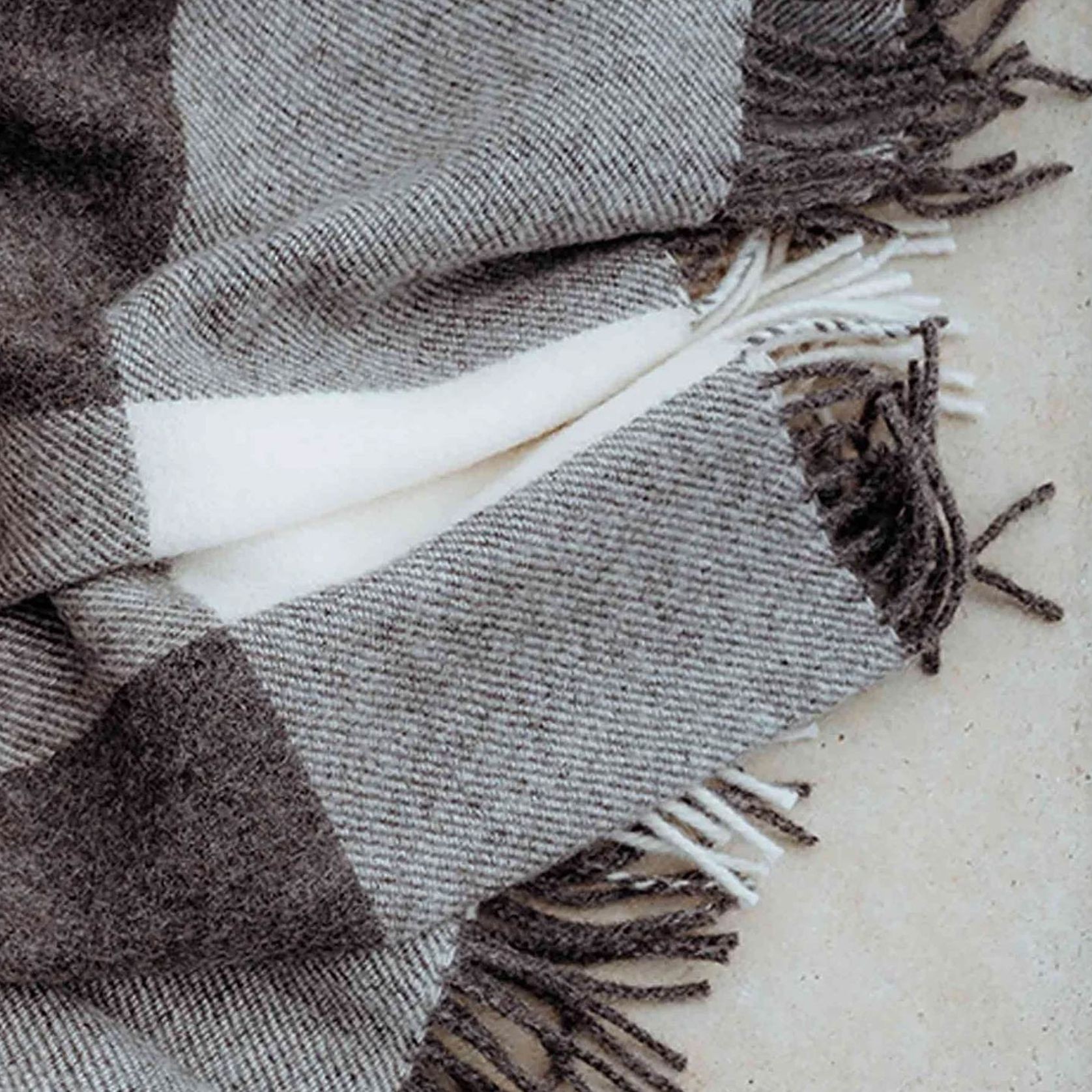 Weave Home Lake Hayes Throw - Peat | 100% Wool gallery detail image