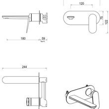 Lantra Wall | Spout Combo | 1P | Trim Kit Only gallery detail image