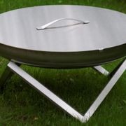 ALFRED RIESS Fire Pit Cover - Large Stainless gallery detail image
